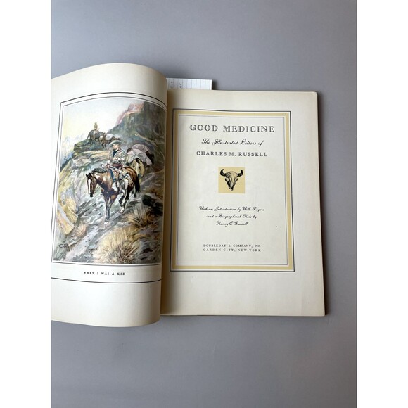 Charles M. Russell - Good Medicine - 1929 First Trade Edition - Picture 5 of 13